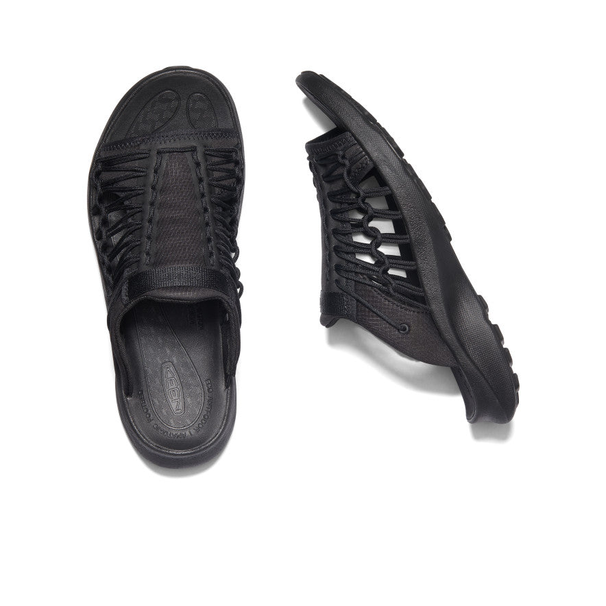 Men's UNEEK SNK Slide Sandals - Black/Black | Lightweight & Comfortable for Walking, Beach, Pool & Casual Wear