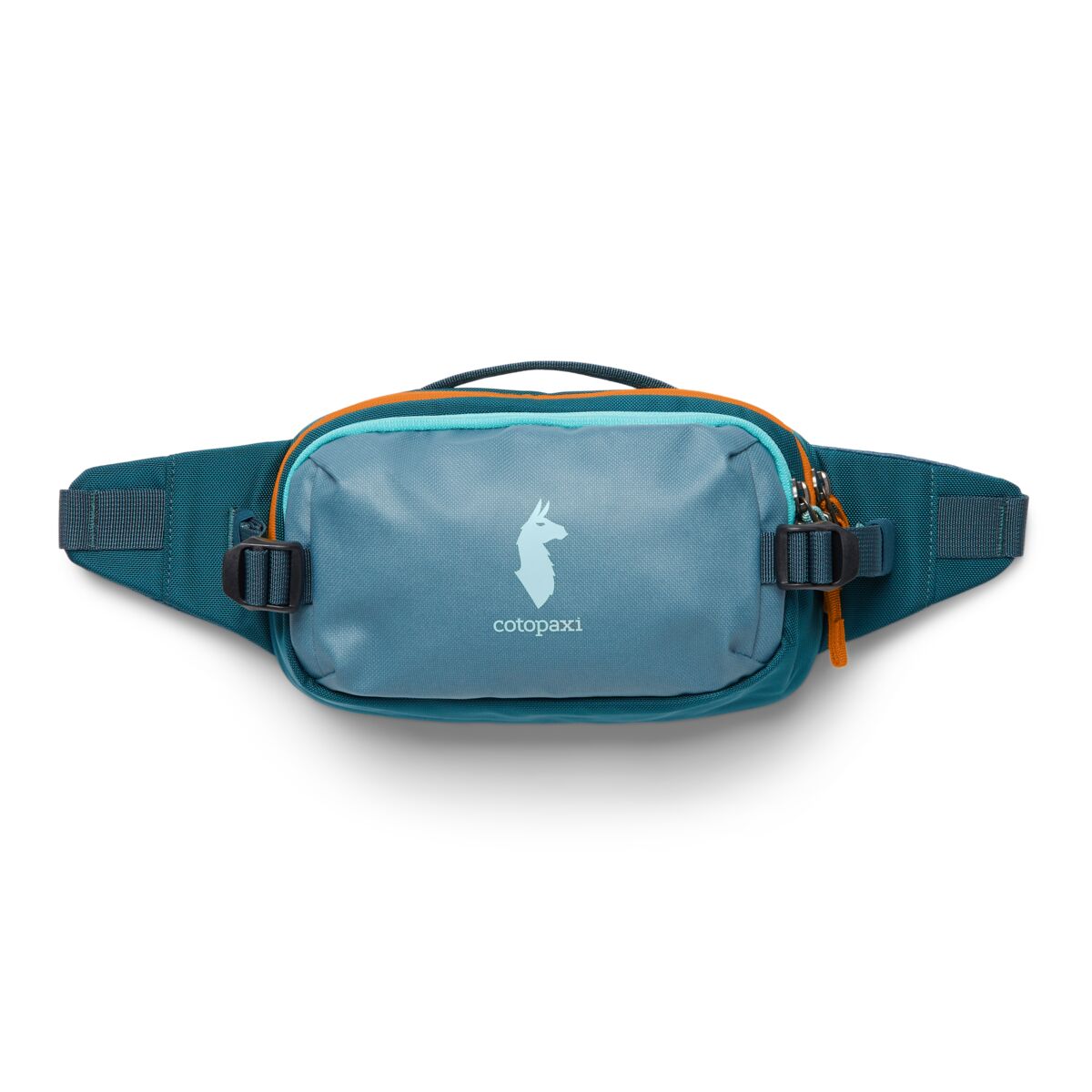 Cotopaxi Allpa X 1.5L Hip Pack - Waterproof Waist Bag for Travel & Hiking - Blue Spruce/Abyss - Compact Fanny Pack for Outdoor Adventures, Running & Daily Use