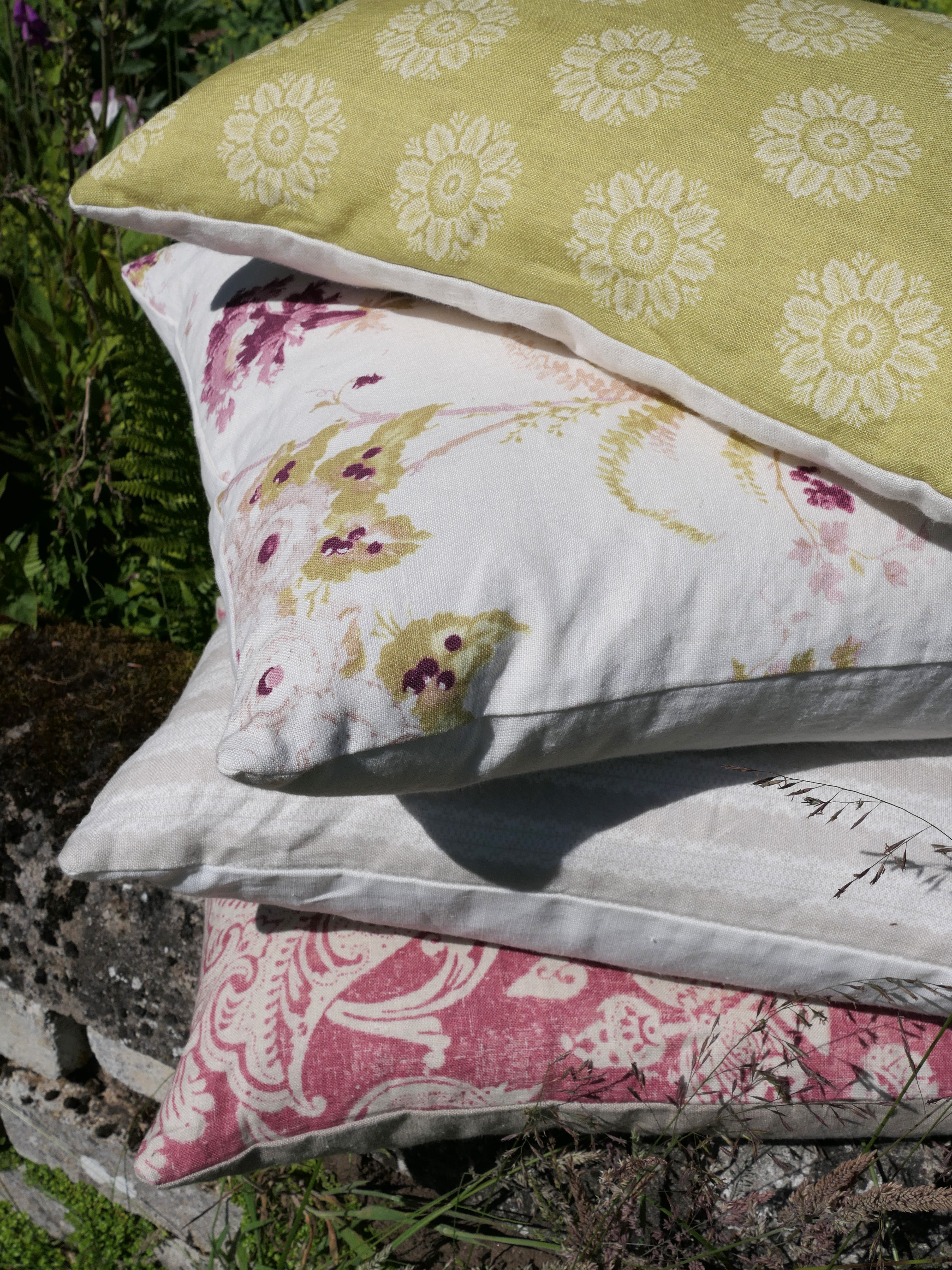 Premium Linen Fabric - Ronda Linen & Pyrus Green - Soft Natural Material for Home Decor, Clothing & DIY Crafts