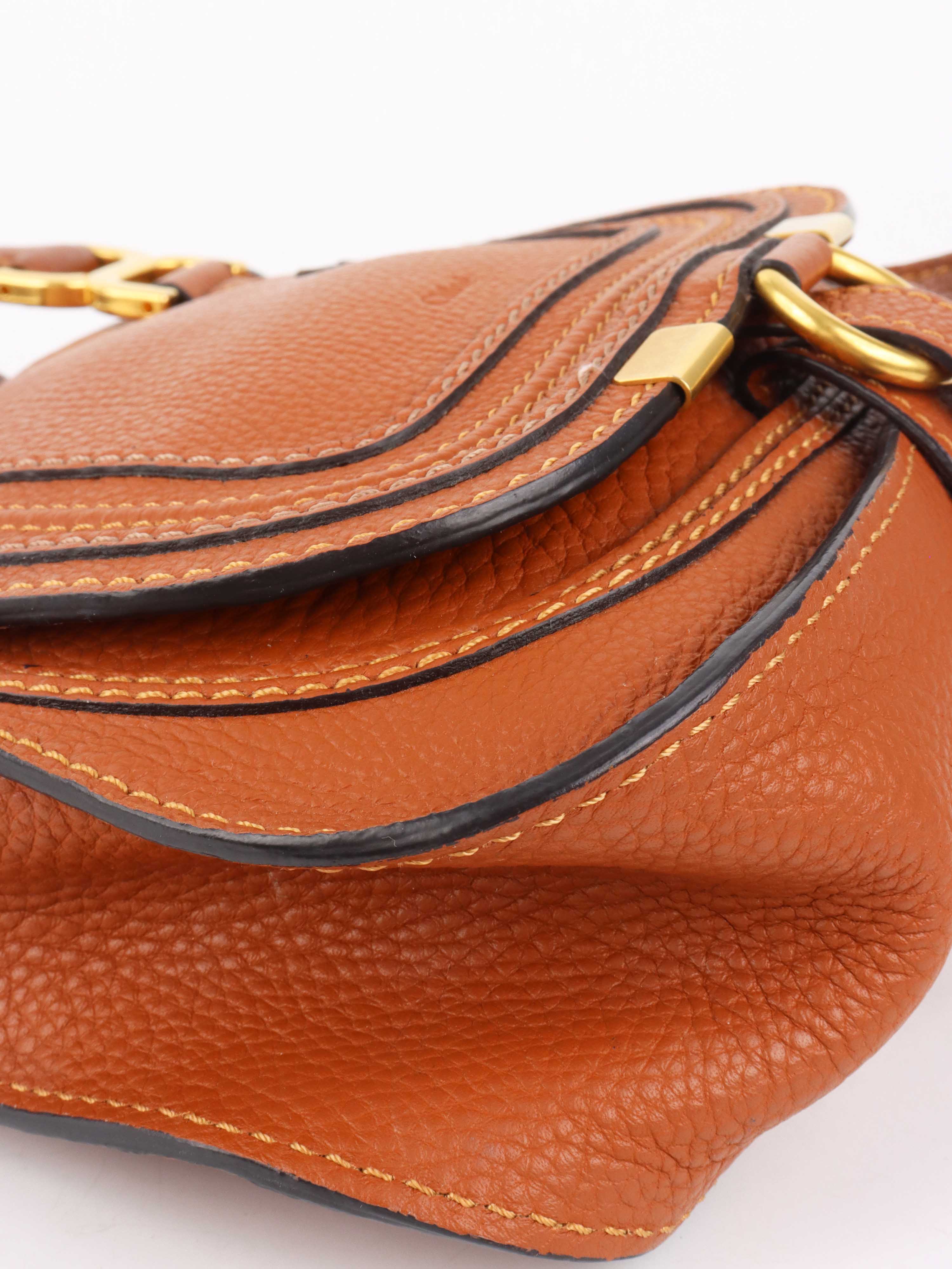 Chloe Brown Mini Marcie Crossbody Bag - Stylish Leather Shoulder Purse for Women | Perfect for Date Night, Travel & Everyday Use