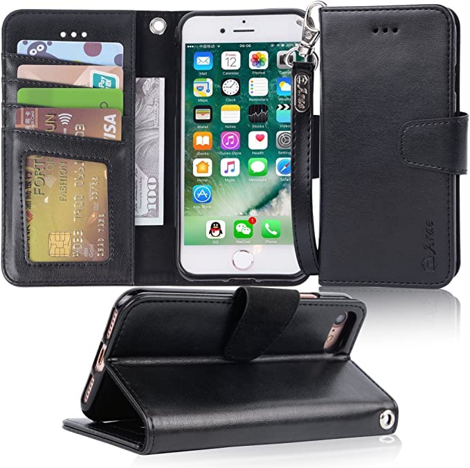 Premium PU Leather Wallet Case with Kickstand & Flip Cover for iPhone 7/8/SE (2020/2022) 4.7