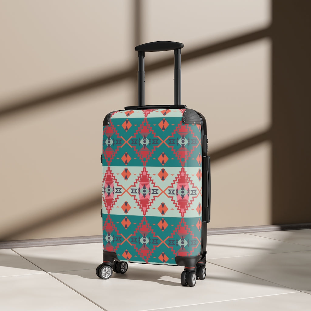 Southwestern Hardshell Luggage Set - Sahara Sunset Design, 3 Sizes (20/24/28 Inch) for Travel, Vacation & Business Trips