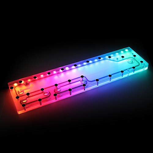 Barrow LRC RGB Acrylic Distro Plate for Water Cooling PC Builds - Perfect for Cougar Blazer Case & Custom Liquid Cooling Systems | Gaming PC, Workstation & DIY Computer Modding