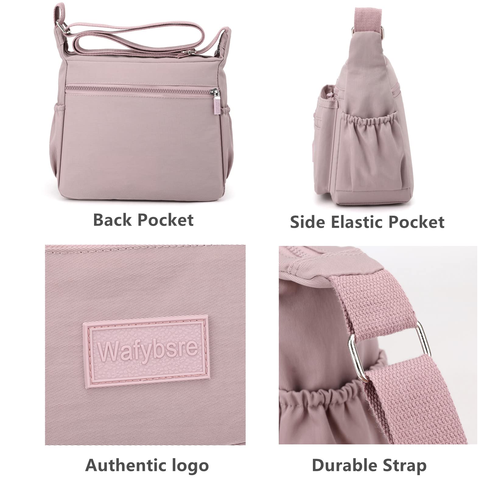 Stylish Women's Multi-Pocket Crossbody Bag - Fashionable Messenger & Shoulder Purse for Everyday Use, Work, Travel & Shopping