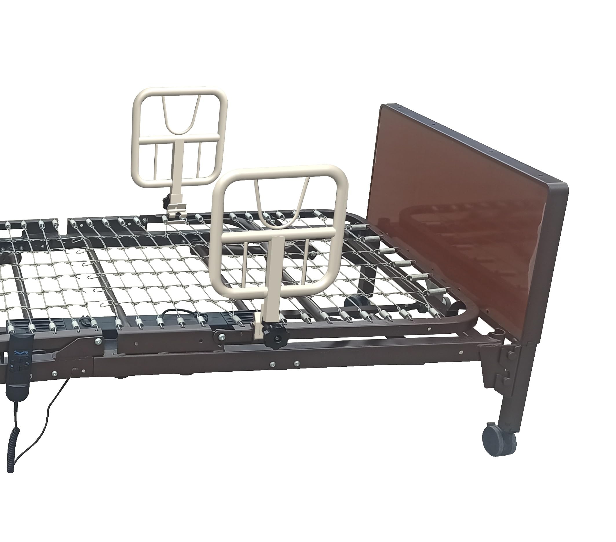 AireMed Bed Assist Rails (Set of 2) - Adjustable Safety Rails for Hospital Beds & Home Use - Fall Prevention & Mobility Aid for Seniors & Elderly Care - Perfect for Bed Repositioning & Safe Transfers (Ivory) - Ideal for Post-Surgery Recovery & Home Healthcare