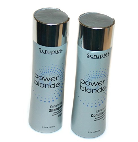 Scruples Power Blonde Enhancing Shampoo and Conditioner Set - 8.5 oz for Vibrant Blonde Hair - Perfect for Salon-Quality Color Care at Home