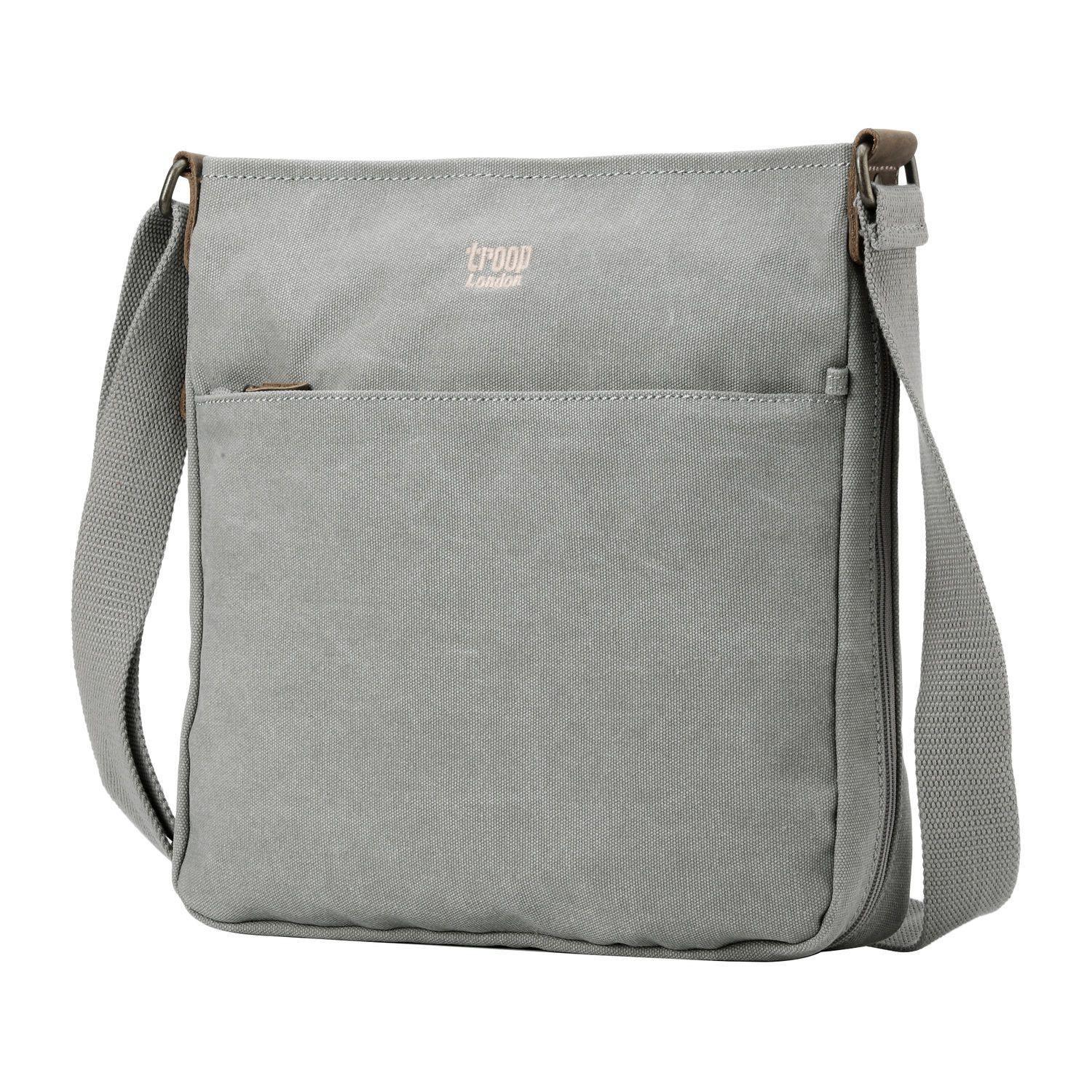TRP0236 Troop London Classic Canvas Crossbody Bag - Stylish & Durable for Travel, Work & Everyday Use