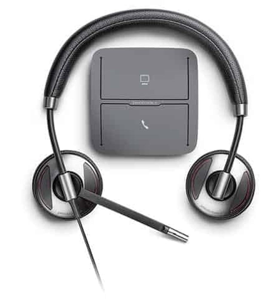 Plantronics 207414-03 Wireless Headset with Noise Cancelling Mic - Comfortable Over-Ear Headphones for Office, Call Center & Remote Work
