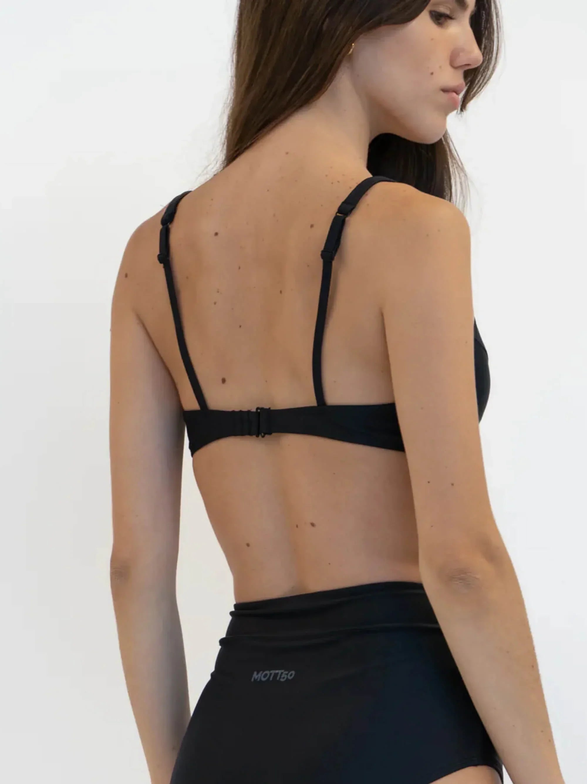 Celeste Underwire Swim Bra for Women - Supportive & Comfortable Black Bikini Top - Perfect for Swimming, Beach & Pool Activities