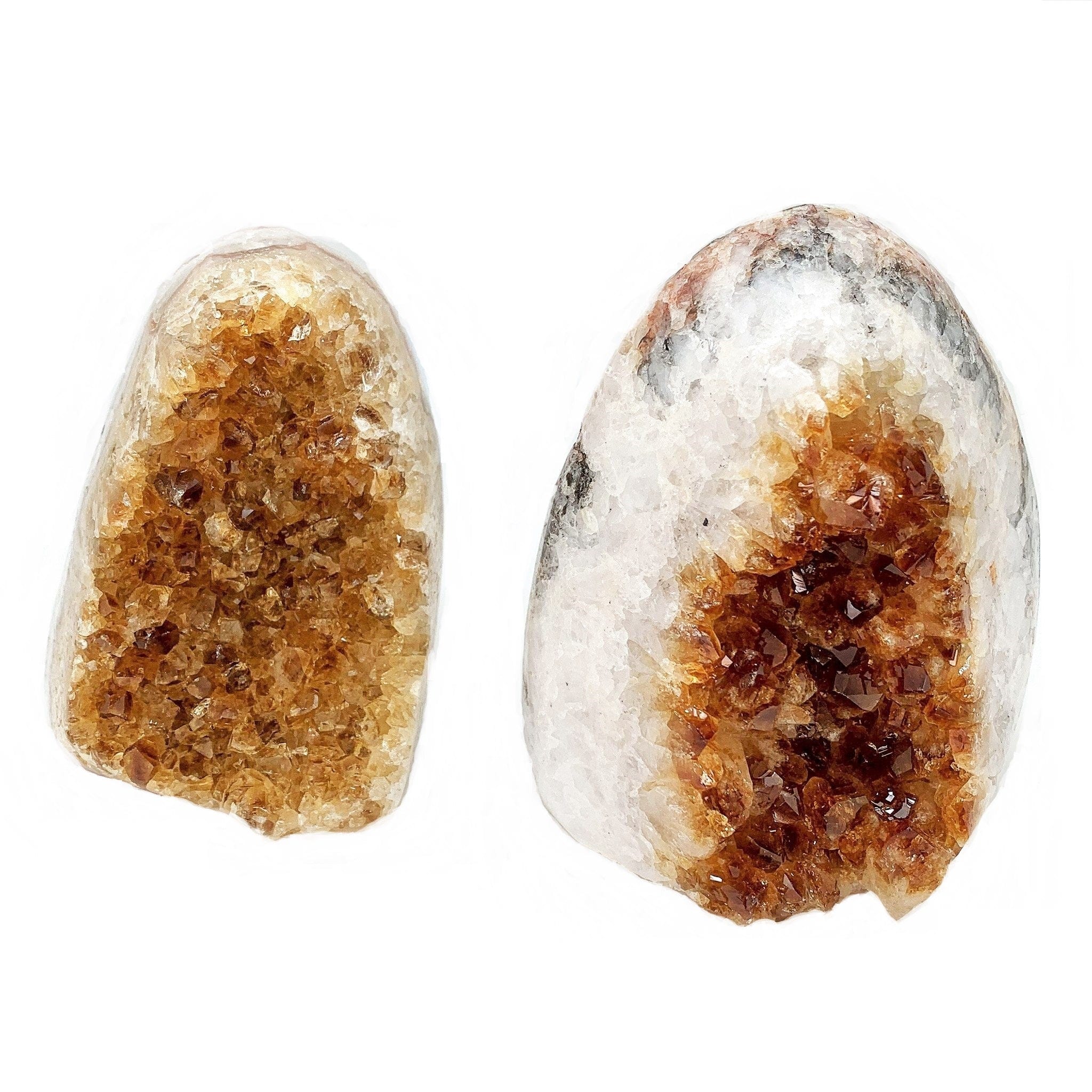 Natural Citrine Standing Cluster with Cut Base - Healing Crystal for Home Decor, Meditation & Energy Balancing | Perfect for Office Desk, Living Room & Spiritual Gifts