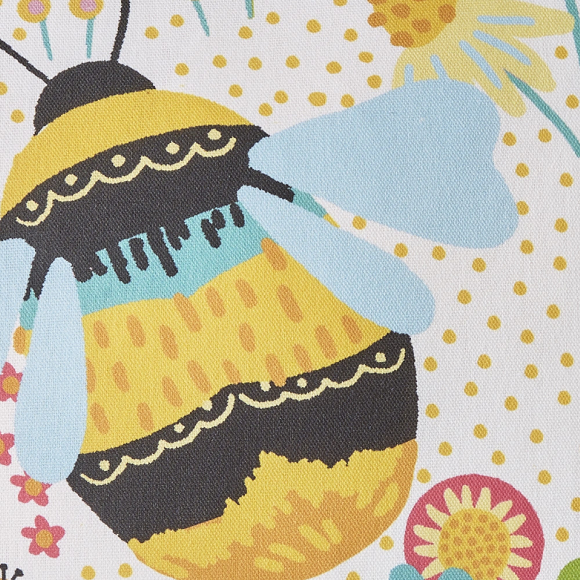 Fusion Buzzy Bee Outdoor Cushion - Waterproof Garden Patio Furniture Pillow Cover - Ochre Yellow - Perfect for Backyard, Poolside & Porch Relaxation