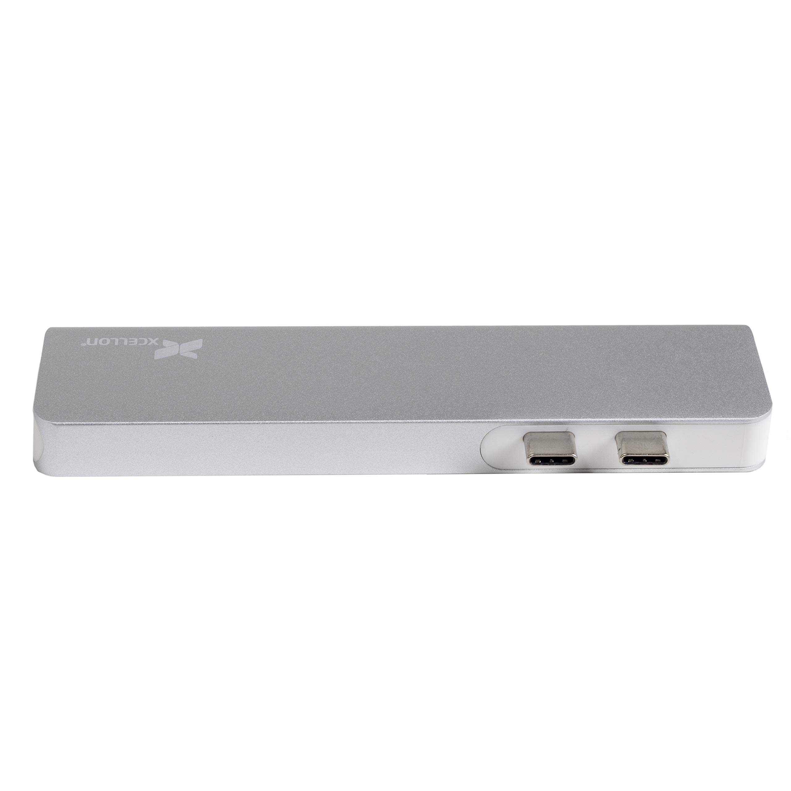Premium Aluminum Portside Dock for MacBook Pro & Air (Silver) - USB-C Hub with 4K HDMI, USB 3.0, SD Card Reader - Perfect for Home Office & Remote Work Setup