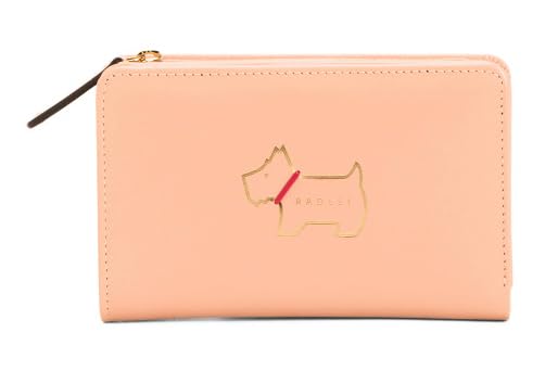 RADLEY London Heritage Medium Leather Bifold Wallet for Women - Open Pink | RFID Blocking | Gift for Her | Perfect for Everyday Use, Travel & Shopping