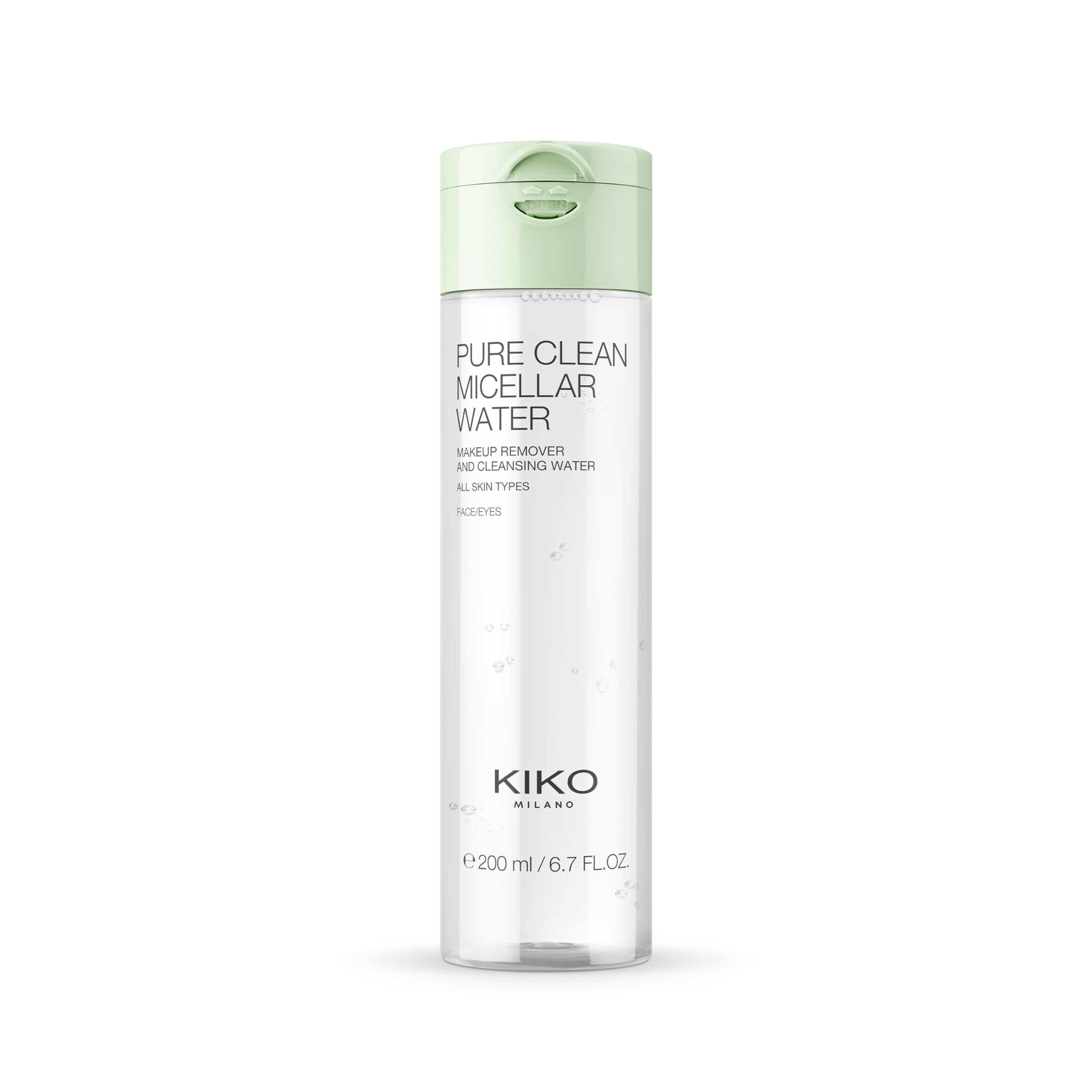 KIKO Milano Pure Clean Micellar Water - Gentle Makeup Remover & Face Cleanser for Normal to Combination Skin | Perfect for Daily Skincare Routine & Travel