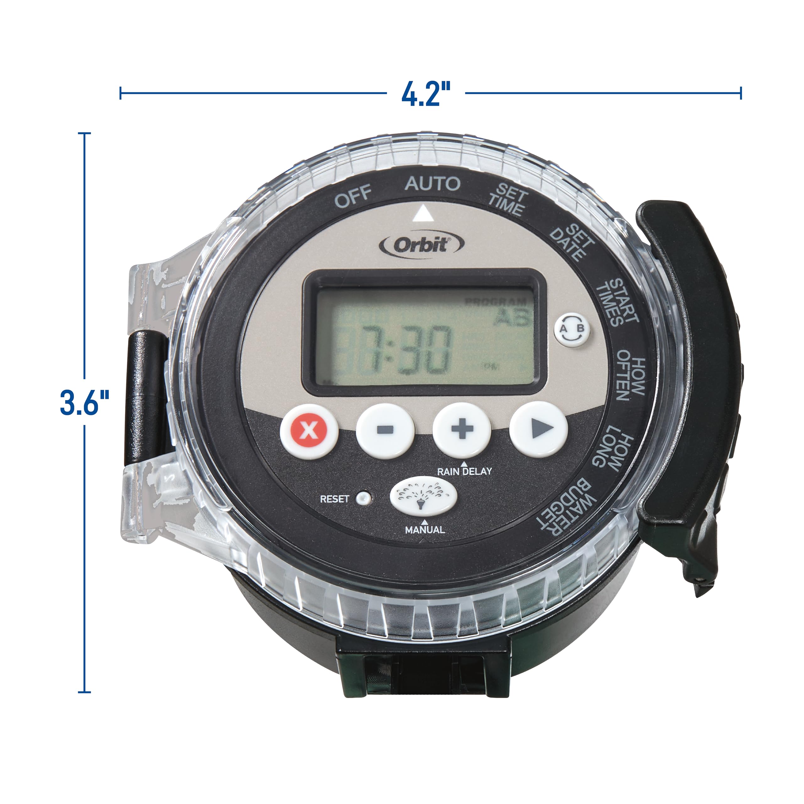 Orbit 57865 Smart Battery-Operated Water Sprinkler Timer for Lawn & Garden Irrigation - Automatic Hose Timer with Easy Programming - Perfect for Yard, Flower Beds & Vegetable Gardens