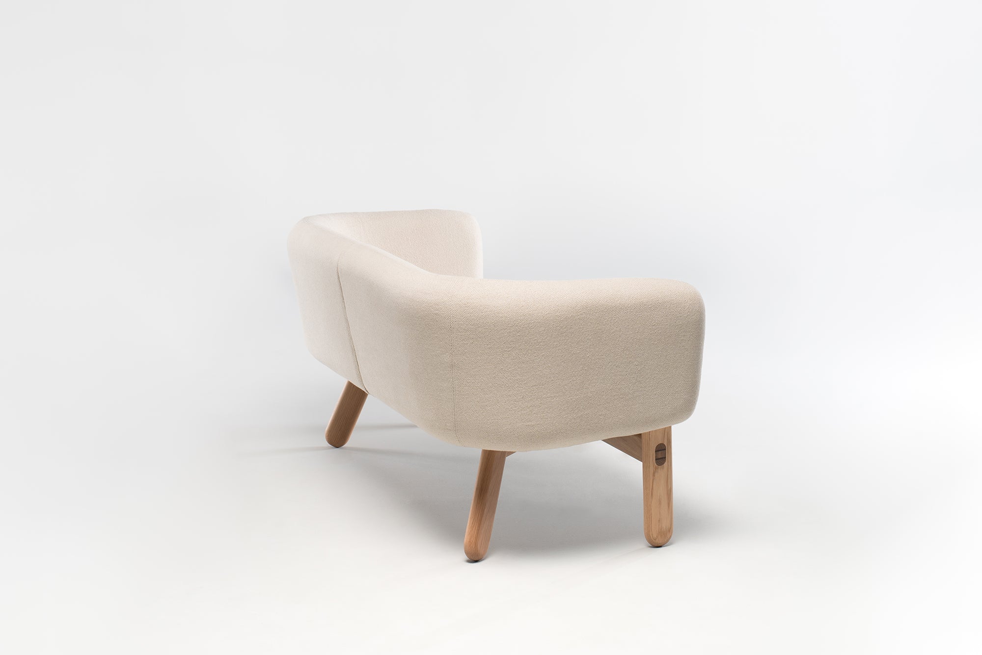 Modern Copal Sofa - Comfortable 3-Seater Fabric Couch for Living Room, Lounge & Office - Stylish Mid-Century Design with Soft Cushions - Perfect for Relaxing, Entertaining & Small Spaces