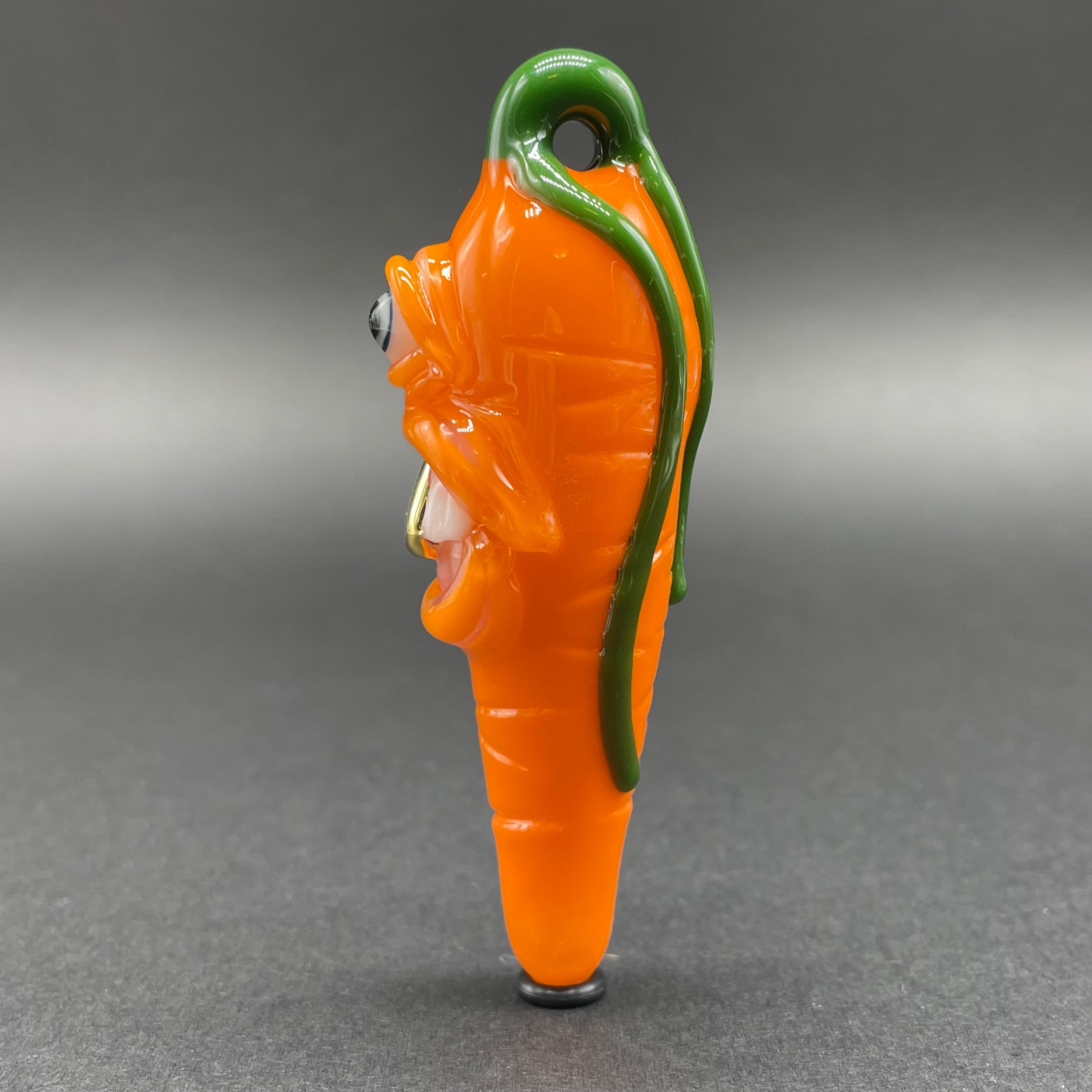 Glow in The Dark UV Reactive Carrot Pendant Necklace - Fun Party Accessory for Raves, Festivals & Nightlife
