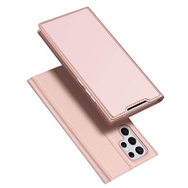 Premium Magnetic Leather Flip Wallet Case for Samsung Galaxy S22 Plus - Slim Protective Cover with Card Slots & RFID Protection | Perfect for Business, Travel & Everyday Use