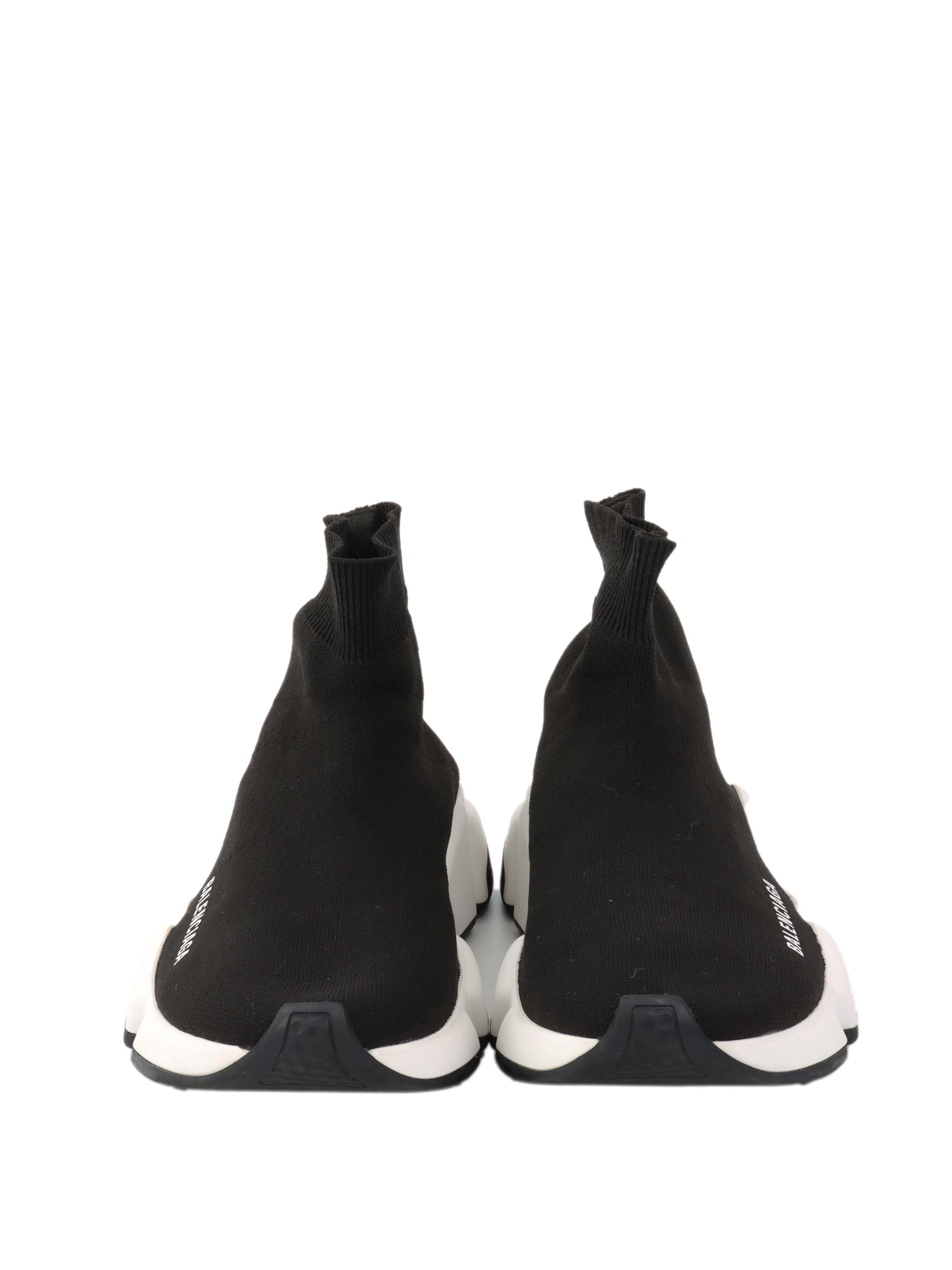 Balenciaga Black Speed Recycled Knit Sneakers - Eco-Friendly Men's & Women's Fashion Running Shoes for Casual Wear & Street Style