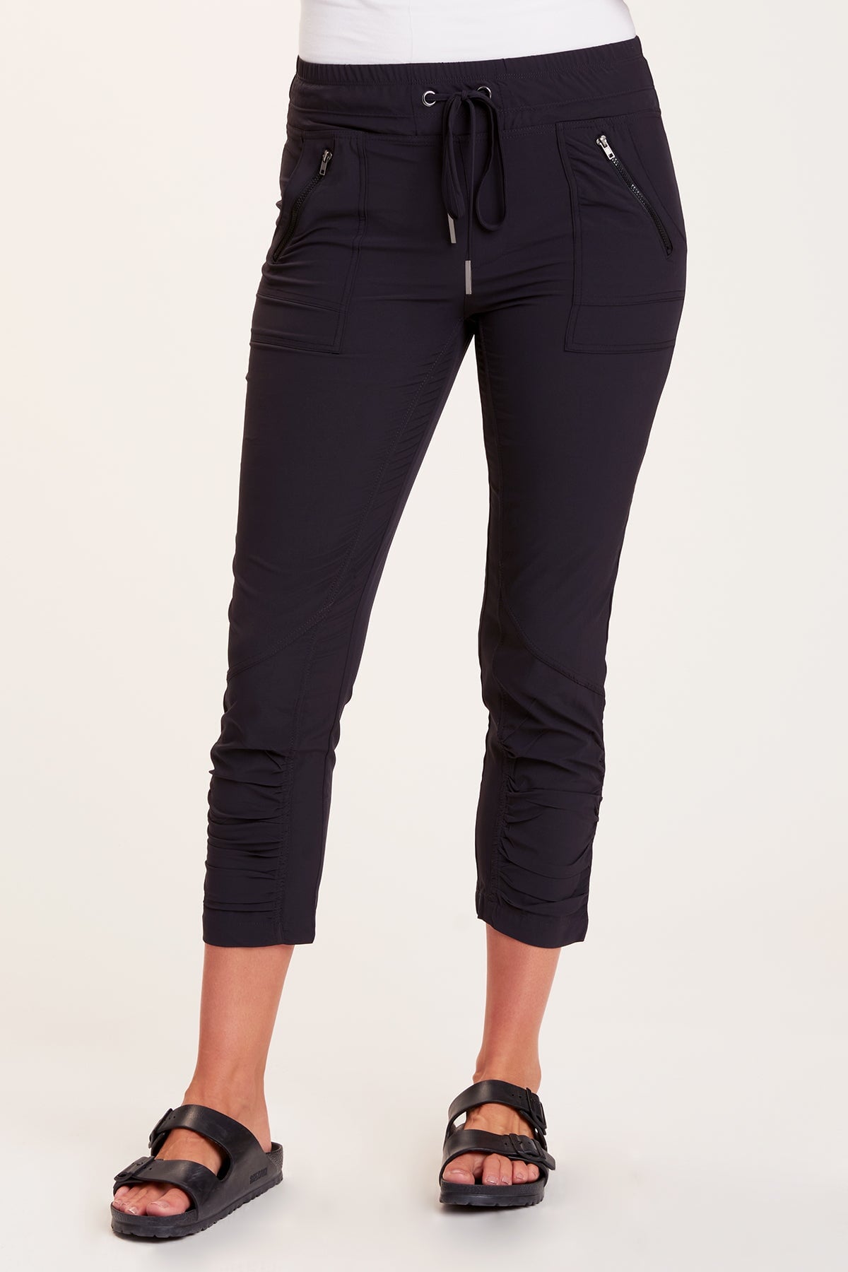 Aksana High Waist Yoga Leggings for Women - Black - Comfortable Workout Pants for Running, Gym & Lounge