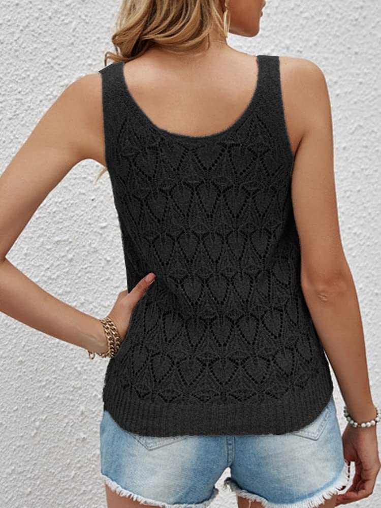 Women's Sleeveless Knit Tank Top - Summer Casual Cami Shirt & Sweater Vest - Perfect for Layering, Beach Outfits, and Everyday Wear