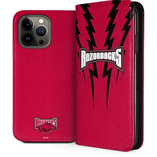 Official Arkansas Razorbacks iPhone 13 Pro Max Case - Durable Folio Phone Cover with Licensed Team Design | Perfect for Game Day, School & Razorbacks Fans