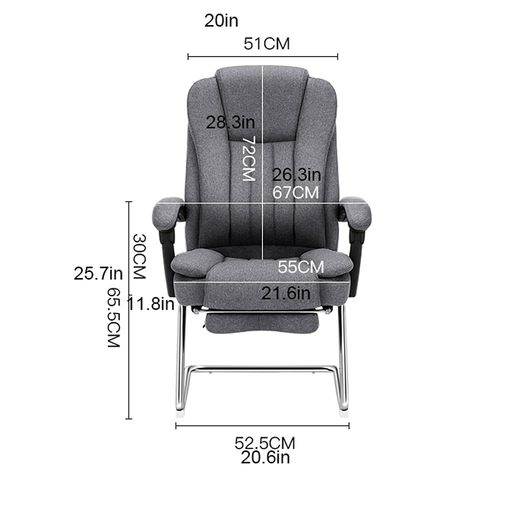 Piaoling Ergonomic Office Chair - Adjustable Reclining Computer Desk Chair with Lumbar Support for Home & Office Use, Comfortable Mesh Back Task Chair for Long Sitting (Gray) - Perfect for Workstations, Gaming Setups & Home Offices
