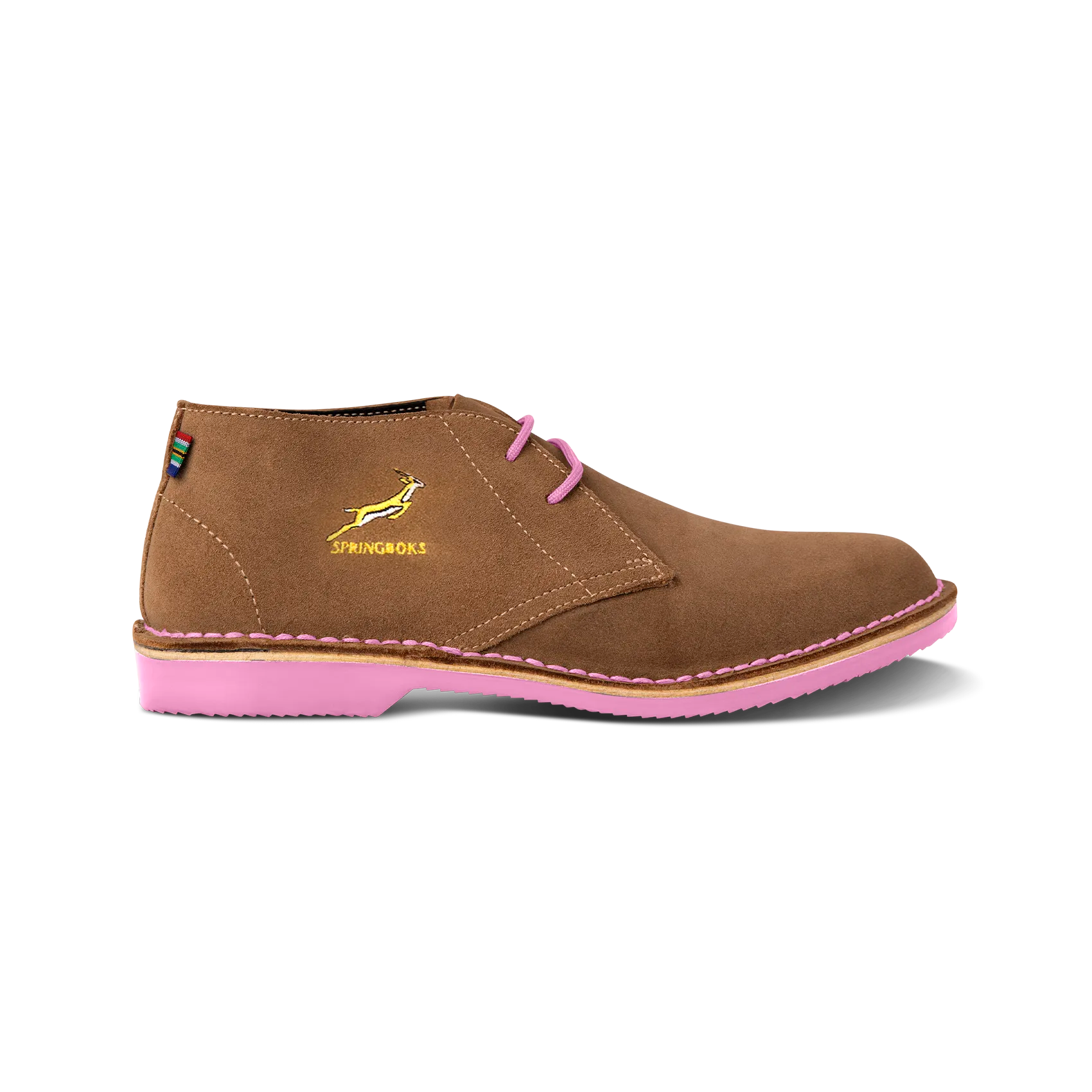 Heritage Springbok Women's Shoes with Pink Sole - Comfortable & Stylish Sneakers for Casual Wear, Walking, and Everyday Fashion