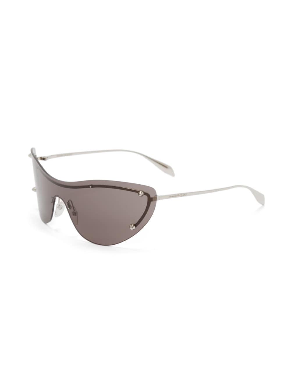 Alexander McQueen Silver Sunglasses for Women & Men - Luxury Designer Shades for Fashion, Travel & Outdoor Activities
