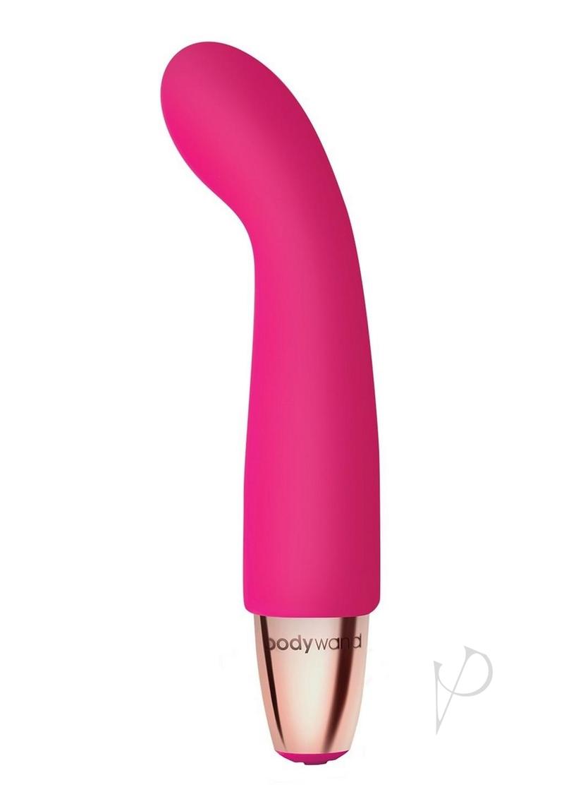 Bodywand Mini Vibes Tap Rechargeable Silicone G Spot Vibrator - Pink | Waterproof Personal Massager for Women | Perfect for Solo Play & Couples Intimacy