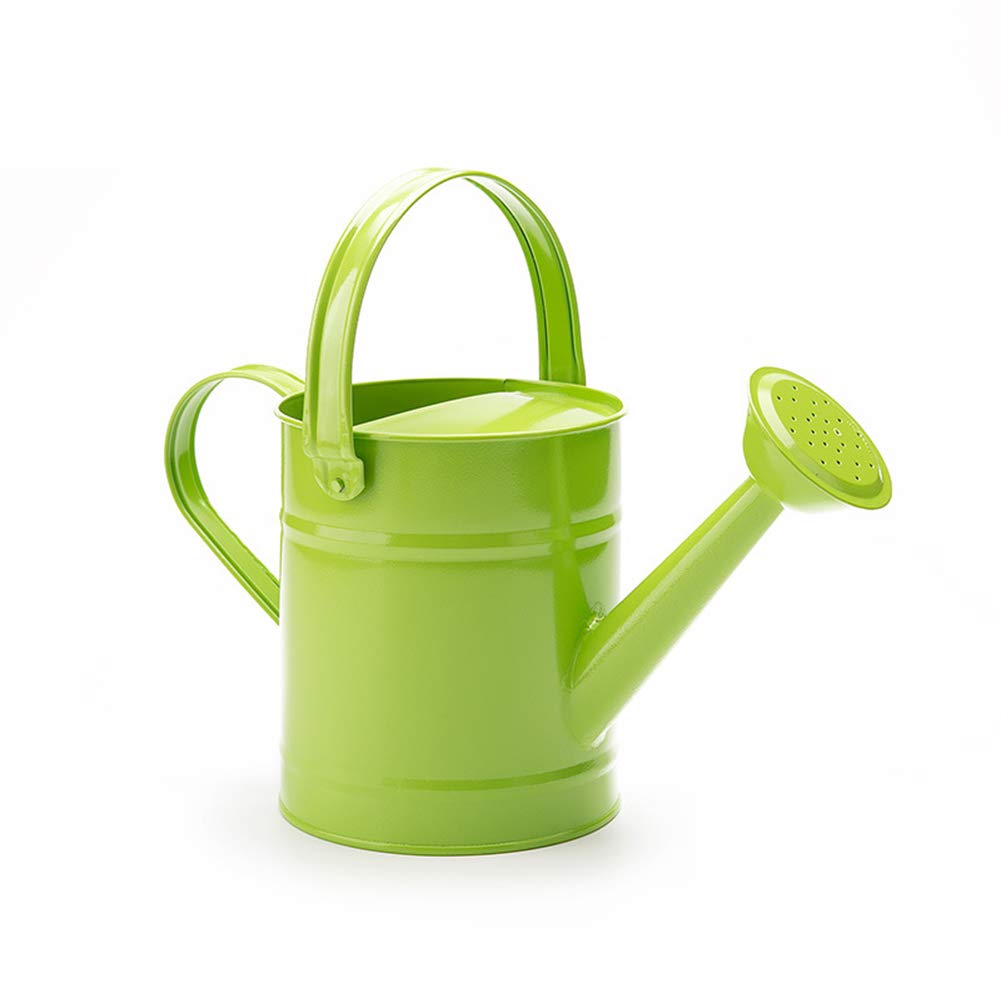 1.5L (51oz) Metal Watering Can for Kids - Green Iron Garden Watering Pot with Sprinkler for Indoor & Outdoor Plants | Perfect for Houseplants, Gardening, and Kids' Outdoor Activities