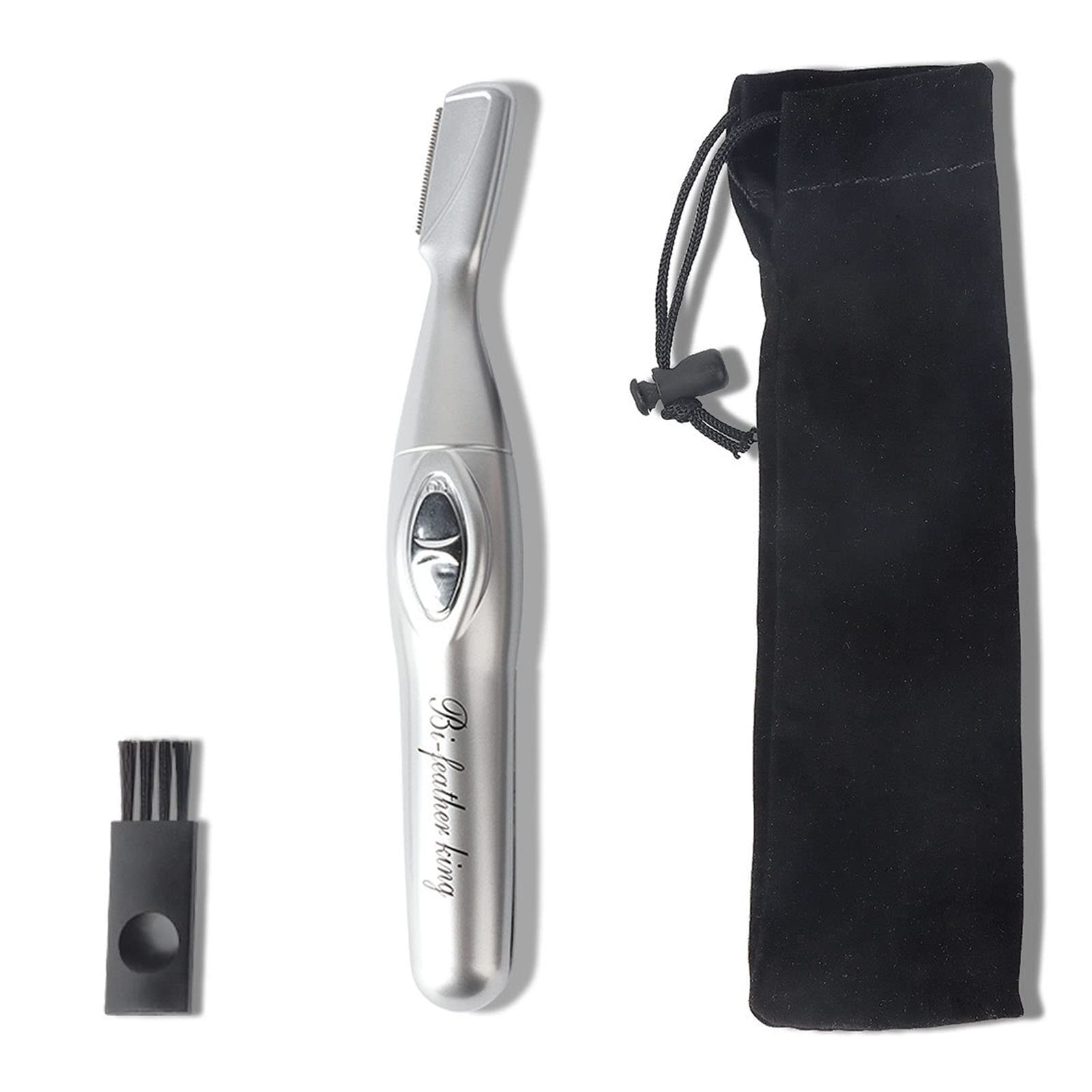 Women's Facial Razor & Eyebrow Trimmer Set - Electric Eyebrow Razor for Smooth Skin with Brush & Storage Bag - Perfect for Eyebrow Shaping & Facial Hair Removal at Home