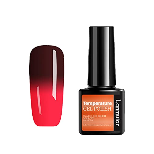 Gel Nail Polish Set - 8ml Warm Gradient Colors, Soak Off Removable Nail Glue for Long Lasting Manicure | DIY Nail Art Kit for Home Salon, Parties & Special Occasions