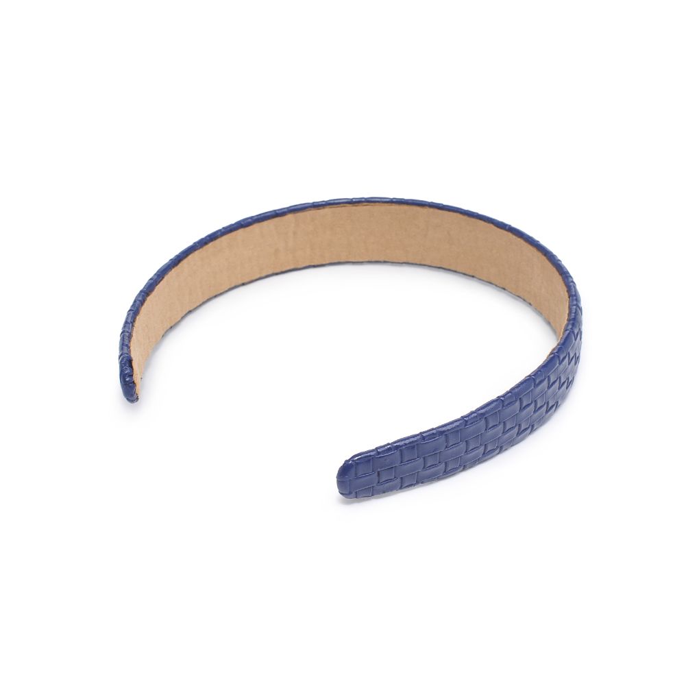 Stylish Embossed Woven Vegan Leather Headband for Women - Fashion Hair Accessory for Workouts, Yoga, and Everyday Wear