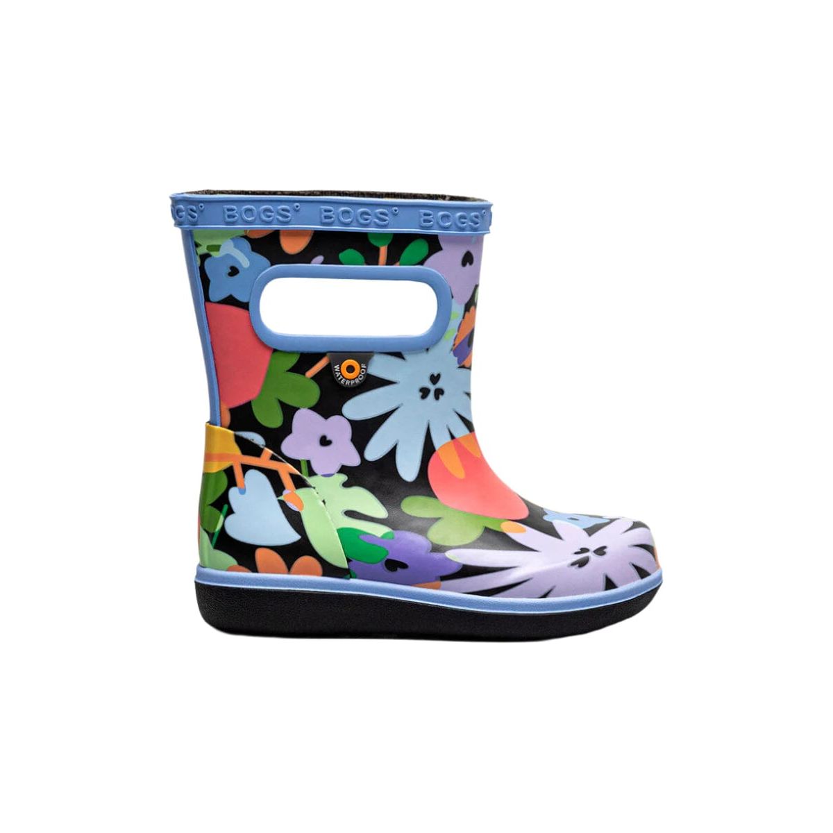 BOGS Skipper II Kids' Waterproof Rain Boots - Non-Slip Winter & Spring Shoes for Boys & Girls - Perfect for Puddles, Mud, and Outdoor Play