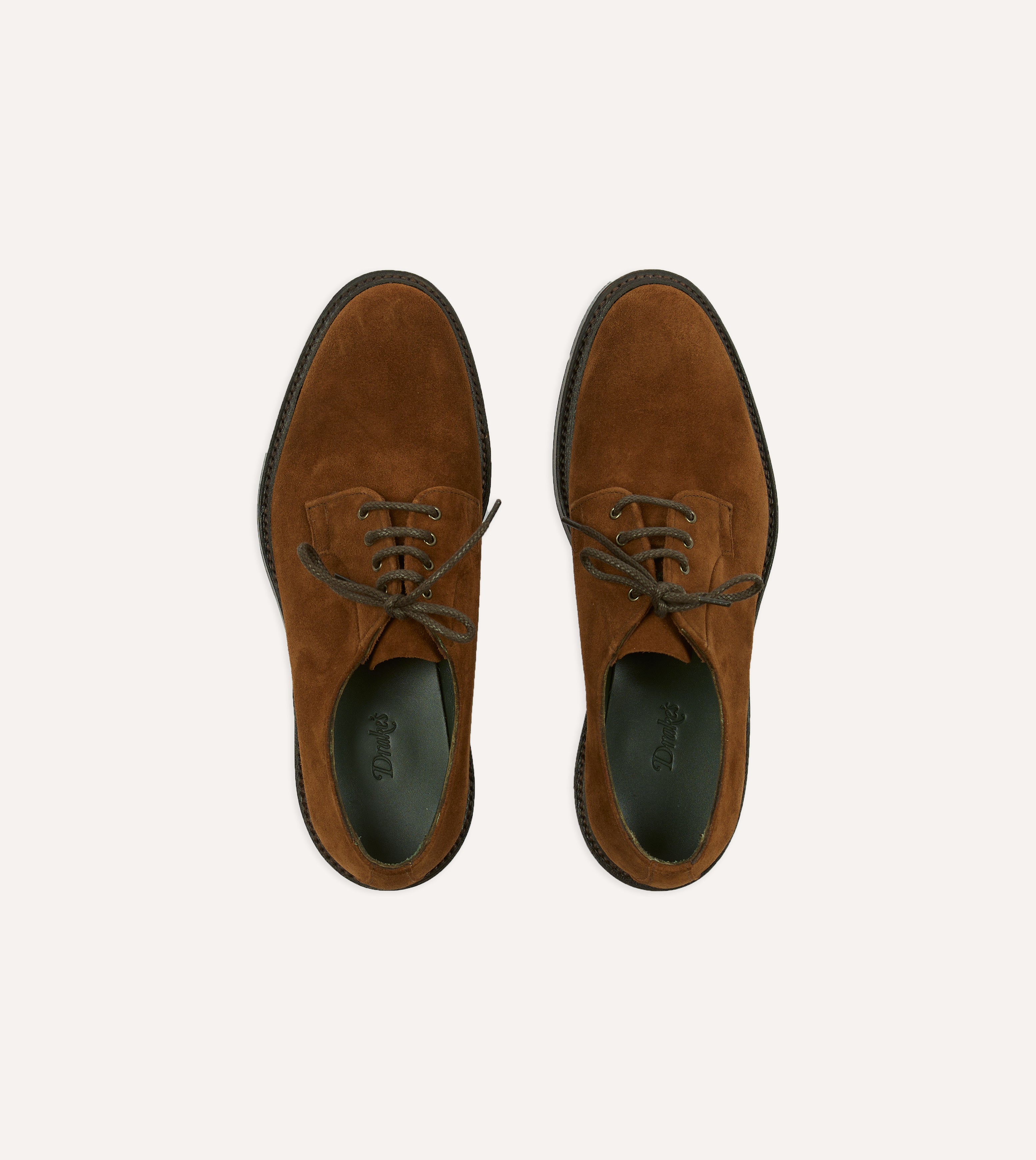 Premium Brown Suede Derby Shoes for Men - Goodyear Welted Construction - Comfortable & Durable Dress Shoes for Office, Wedding & Formal Occasions