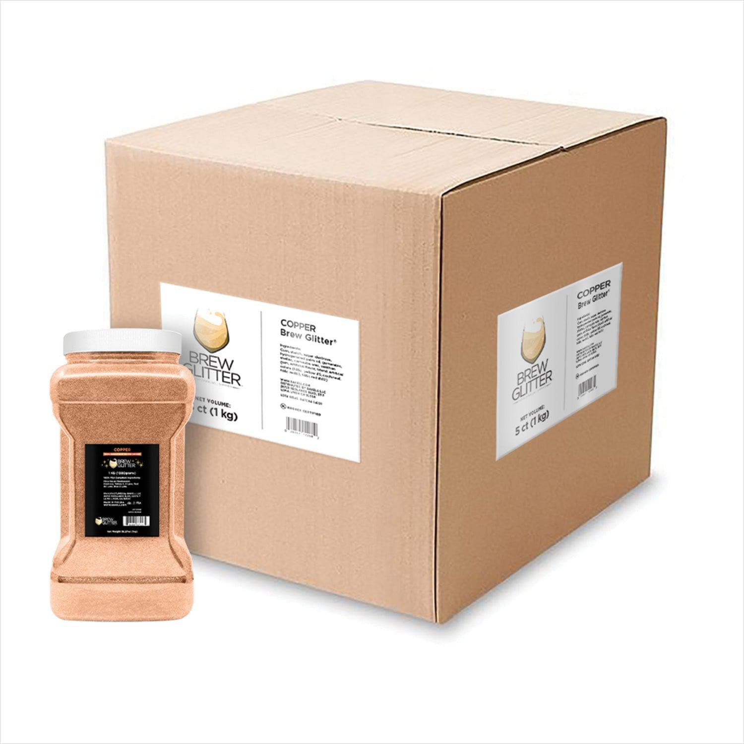 Premium Copper Glitter for Brewing & Crafting – Bulk Wholesale Supplies for Beer Making, DIY Projects & Home Decor