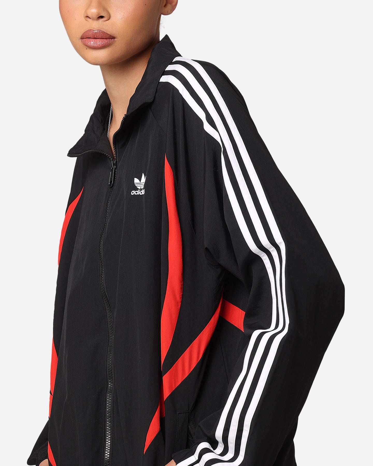 Adidas Archive Track Jacket - Black/Red Athletic Running Jacket for Men | Lightweight Training Hoodie for Gym & Outdoor Sports