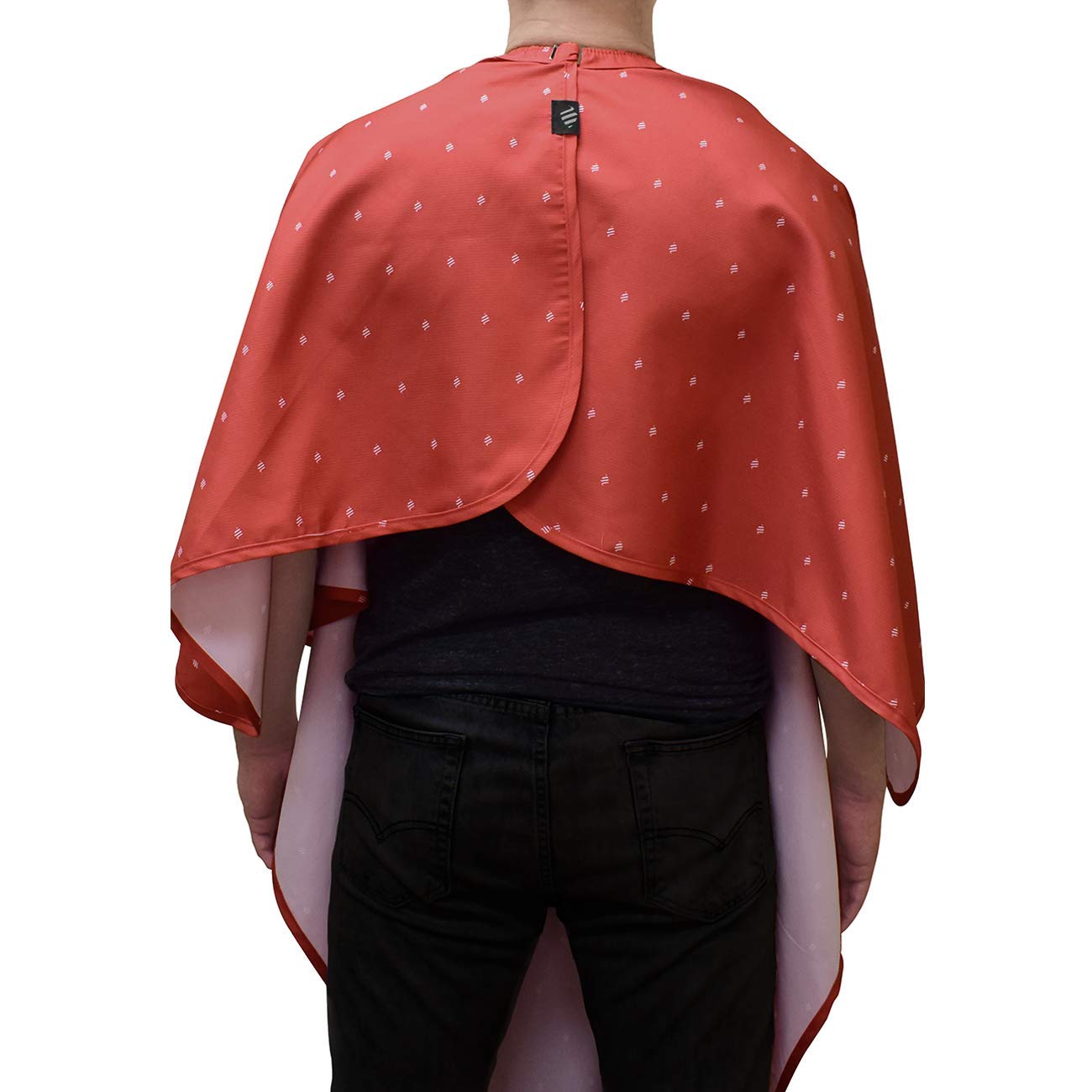 Barber Strong Professional Hair Cutting Cape - Waterproof & Comfortable Red Salon Cape for Haircuts, Shaves & Styling - Perfect for Barbers, Stylists & Home Use