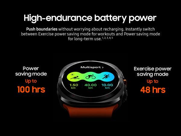 Samsung Galaxy Watch Ultra LTE Smartwatch with Cellular Connectivity - Fitness Tracker, Heart Rate Monitor, GPS, Sleep Tracking - Perfect for Running, Swimming & Outdoor Adventures