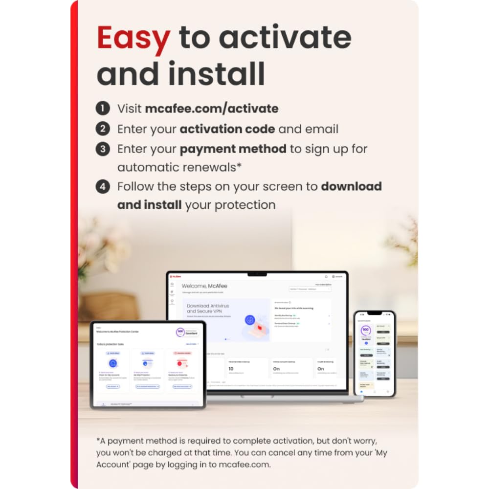 McAfee+ Advanced Family Unlimited Devices 2025 | 1-Year Subscription with Auto-Renewal | Online Security, Identity Theft Protection, Privacy & Parental Controls | Download for Windows, Mac, iOS & Android | Protect Your Family's Digital Life at Home & On-The-Go