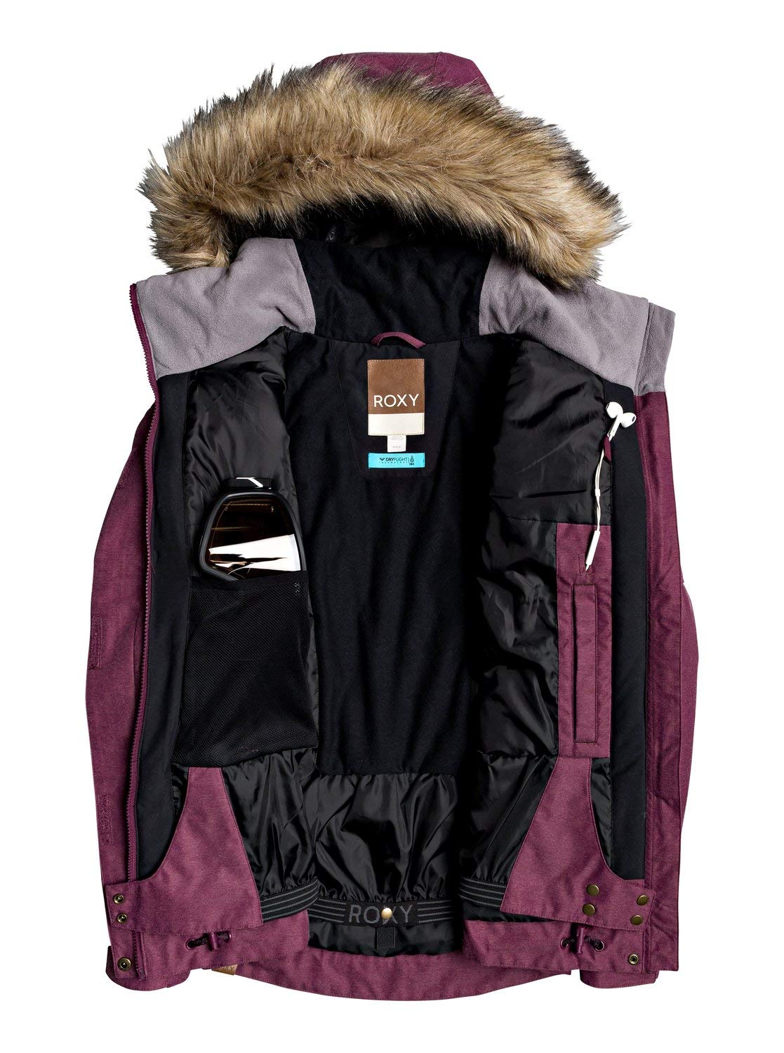 Roxy Women's Meade Jacket - Waterproof Windbreaker for Hiking, Running & Outdoor Activities | Lightweight & Stylish Winter Coat