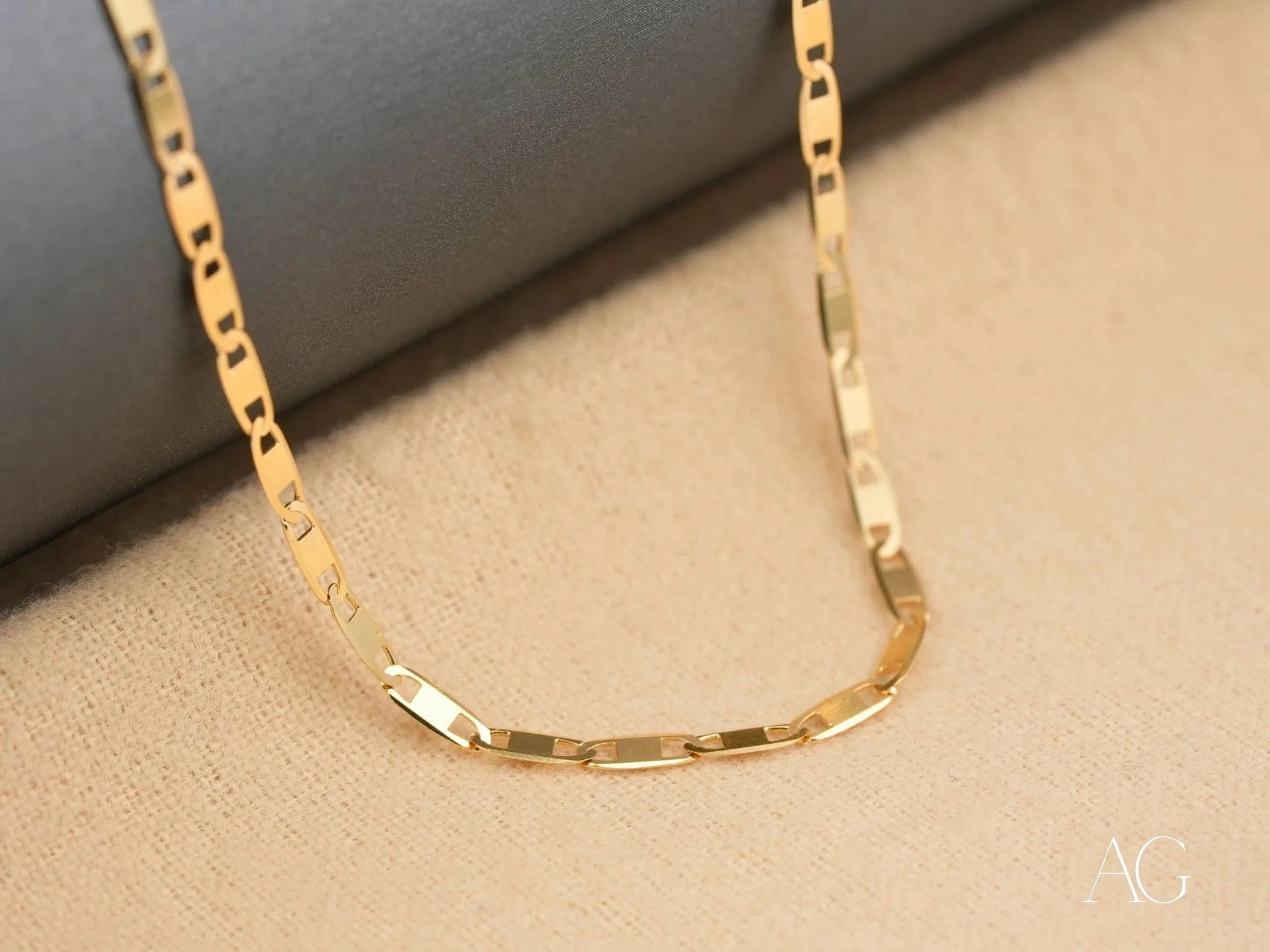 18K Gold Plated Chain Necklace for Women - Elegant & Durable Jewelry Gift for Her | Perfect for Parties, Weddings & Everyday Wear