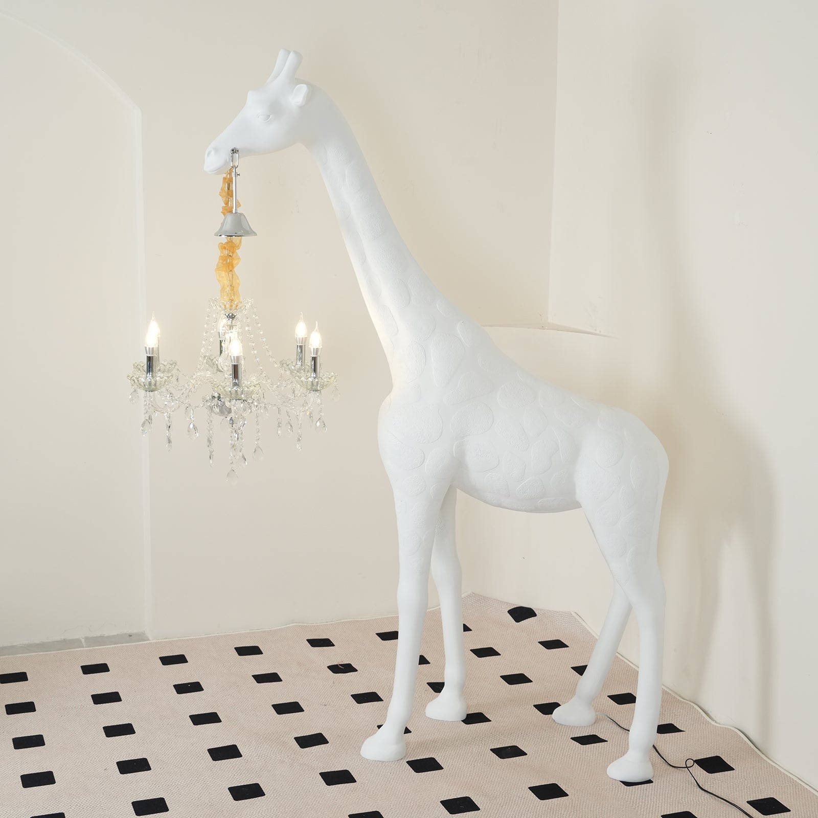 Modern Giraffe Sculpture Floor Lamp - Elegant Animal Decor for Living Room, Bedroom & Nursery - Perfect for Home, Office & Gift Giving