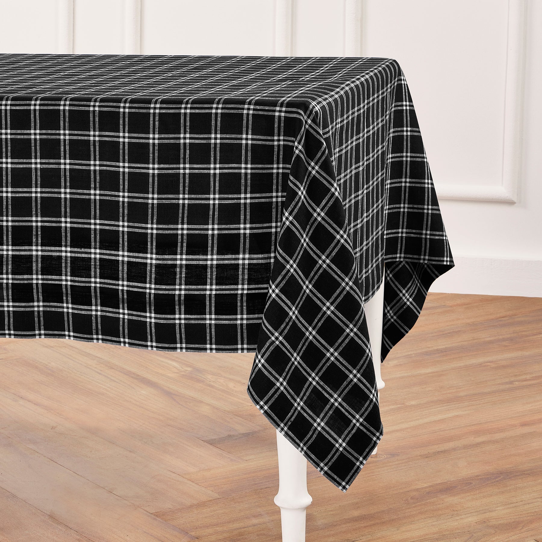 Premium Marseille Plaid Tablecloth - Waterproof & Stain-Resistant - Perfect for Dining, Picnics & Outdoor Events