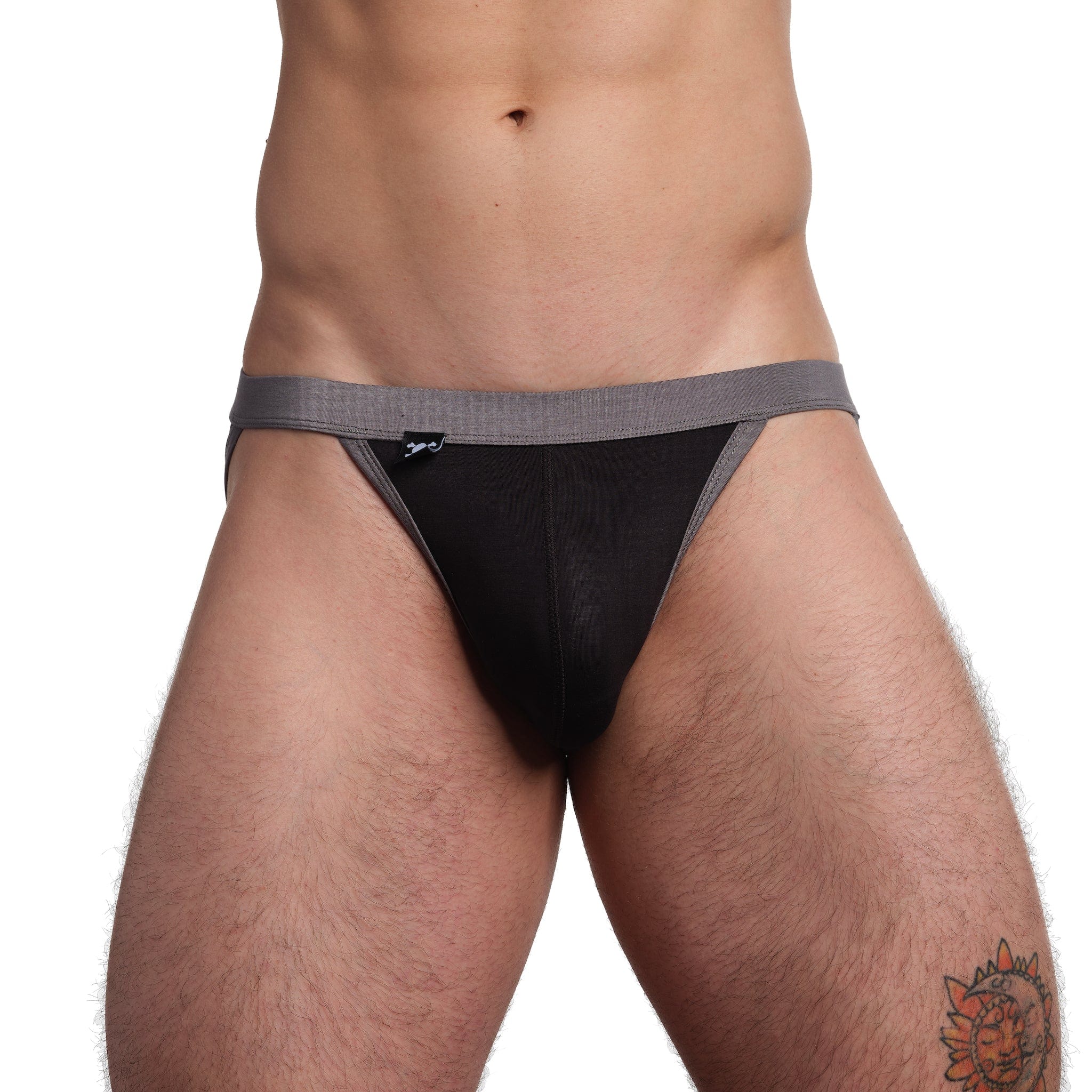 Just The Bones Cloud Sport Brief Black - Ultra Soft Breathable Men's Underwear for Running, Gym & Everyday Comfort