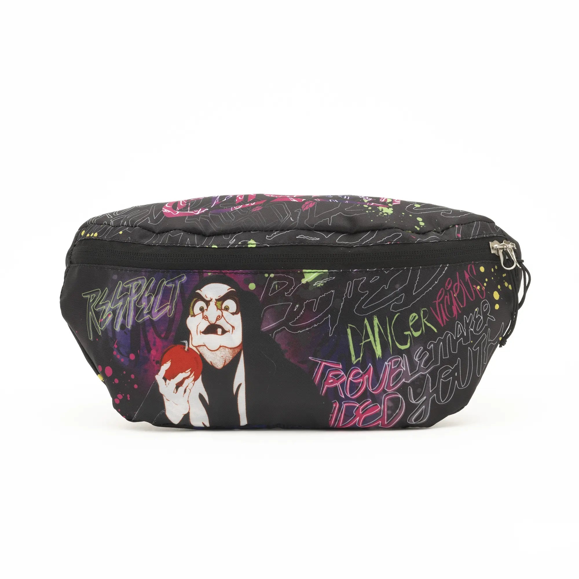 Disney Villains Evil Queen Packable Hip Crossbody Bag for Women - Lightweight Travel Waist Pack for Theme Parks, Concerts & Outdoor Adventures
