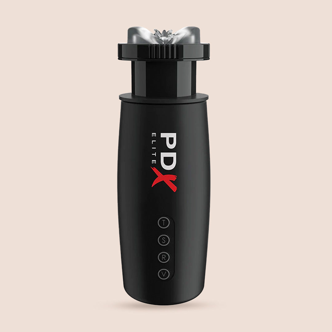 PDX Elite Moto Bator 2 - Powerful Suction, Vibration & Thrusting Adult Toy for Men | Perfect for Solo Play & Couples Intimacy