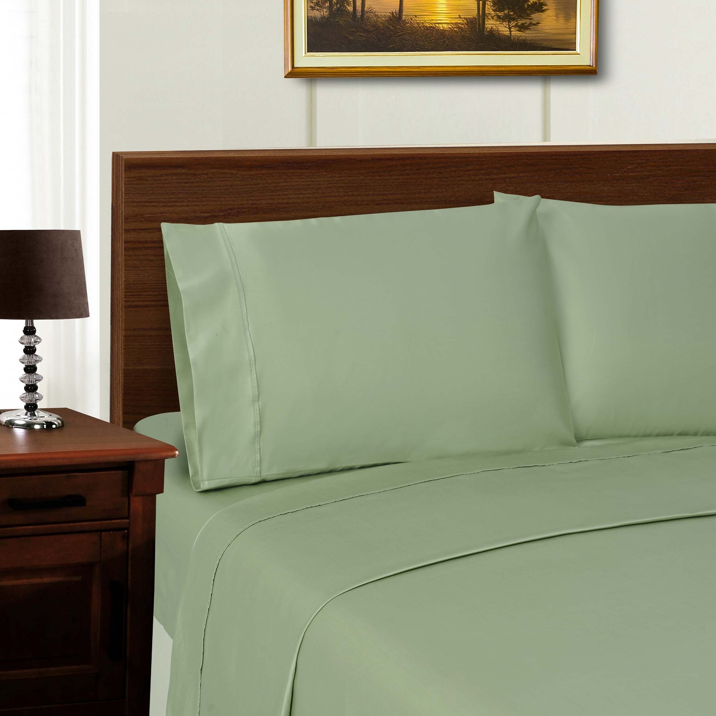 1000 Thread Count Wrinkle Resistant Bed Sheet Set - Queen Size, Soft Luxury Cotton - Perfect for Home, Hotel & Guest Room Comfort