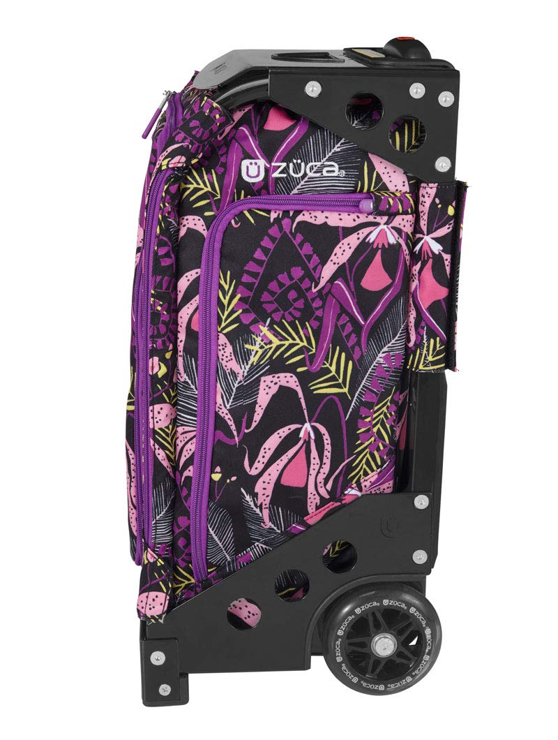 Zuca Navigator Carry-On Travel Bag - Wild Orchid with Silver Frame | Lightweight Luggage for Business Trips & Weekend Getaways